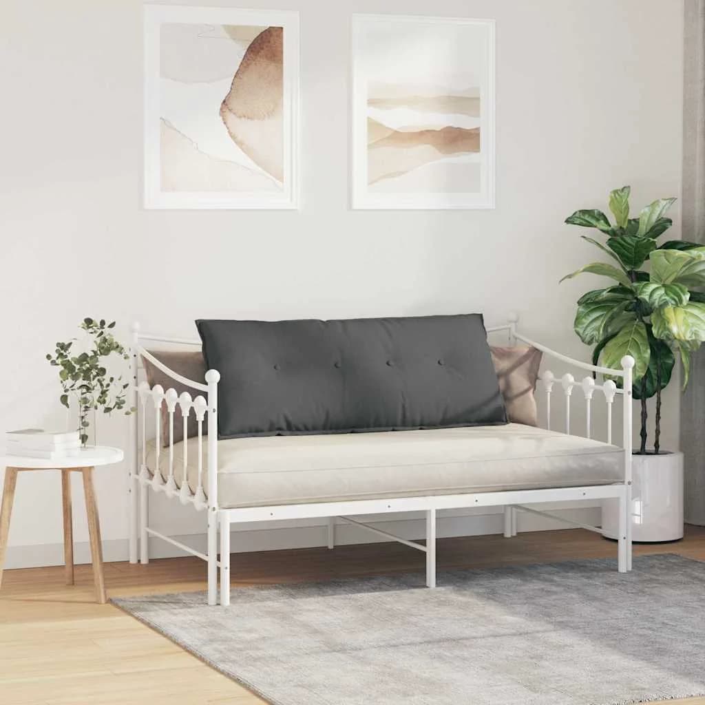 Poglavni vzglavnik Temno siva 120 x 19 x 50 cm blago - slika 4