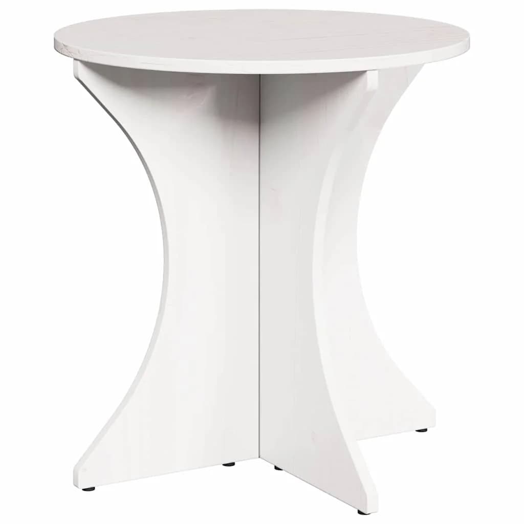 Klubska miza 2 kos Bela 46 x 46 x 47 cm Trdna borovina - slika 5