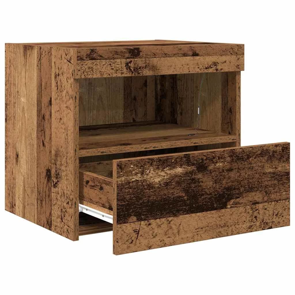 Nočna omarica 2 kos Star les 50 x 40 x 45 cm Inženirski les - slika 7