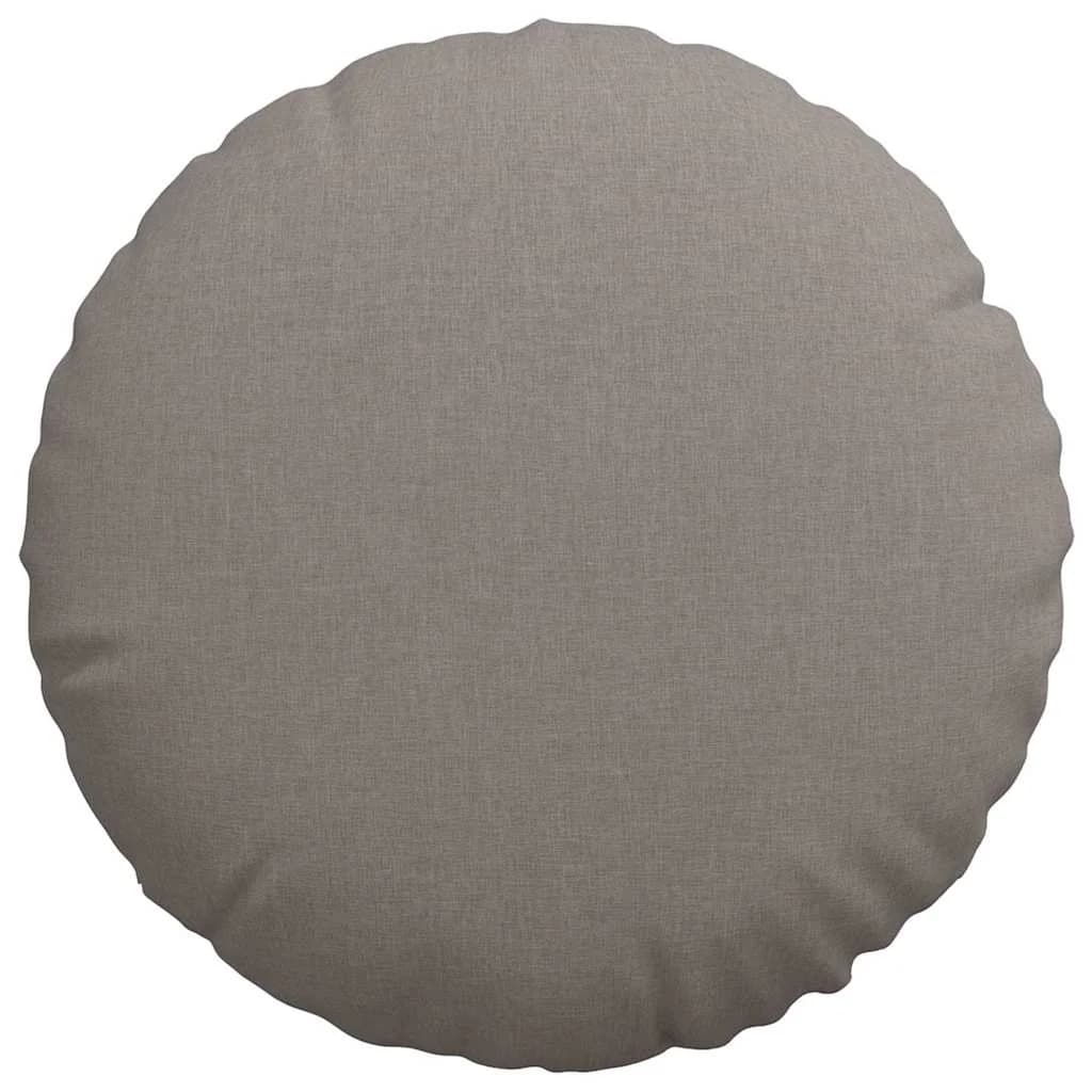 Sedežne blazine 2 kos blago Taupe Ø80 x 29 cm - slika 6