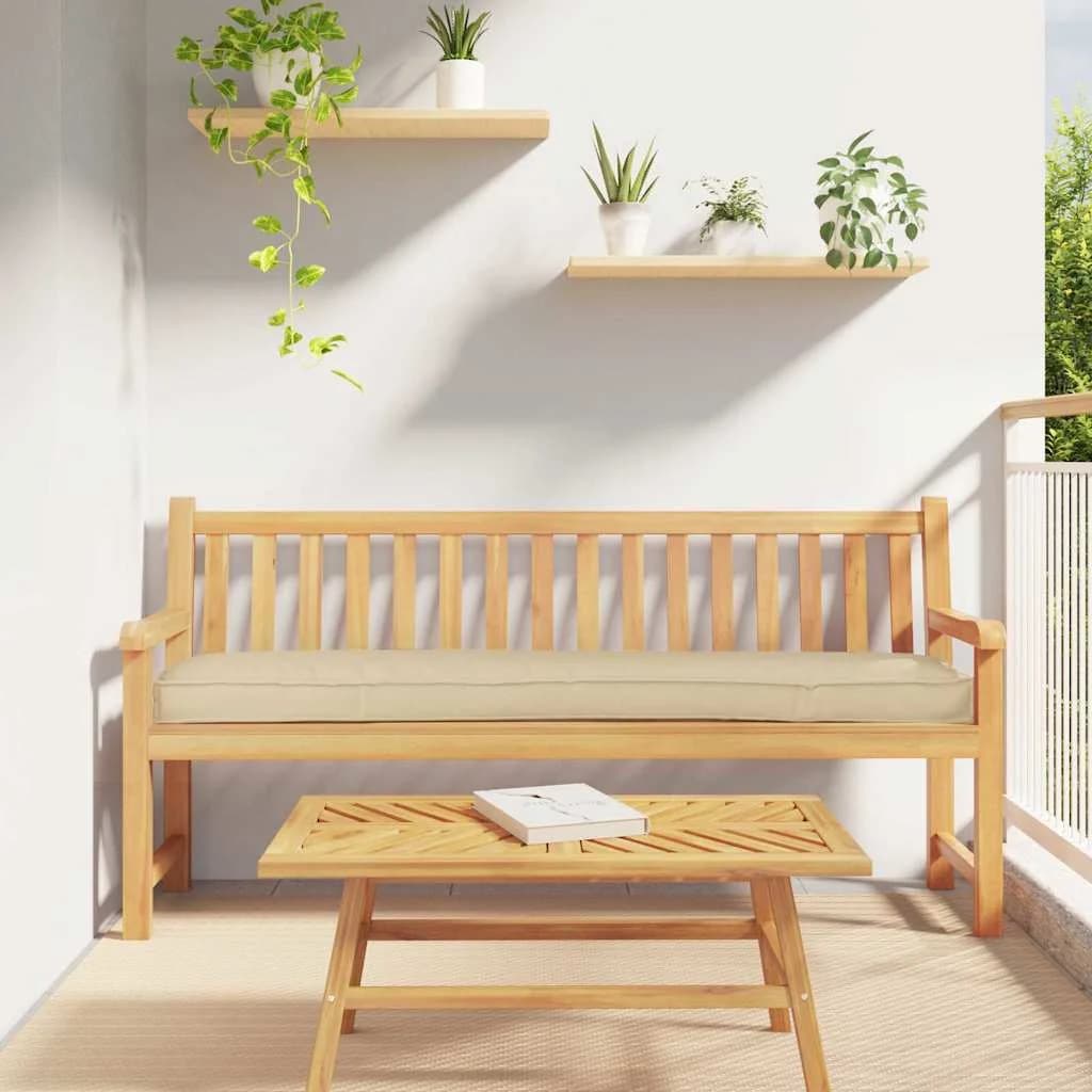 Blazina za palete Bež 200 x 40 x 8 cm Oxford blago