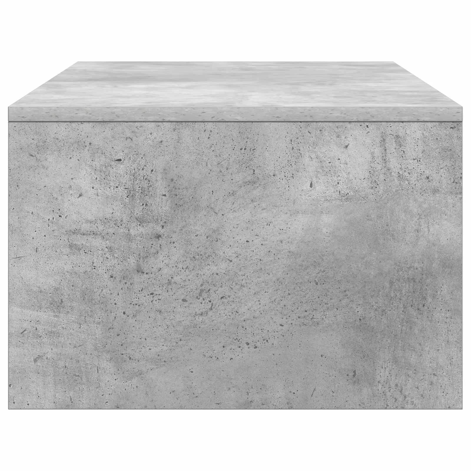 Stenska miza Betonsko siva Inženirski les 100 x 45 x 30 cm - slika 6