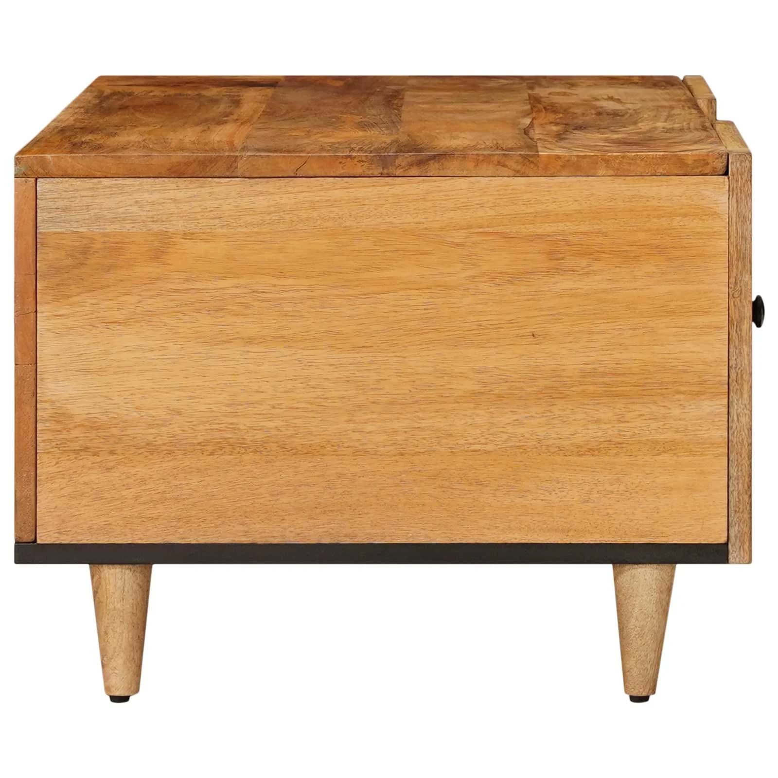 Klubska miza Naravna 100 x 54 x 40 cm Masiven les manga - slika 4