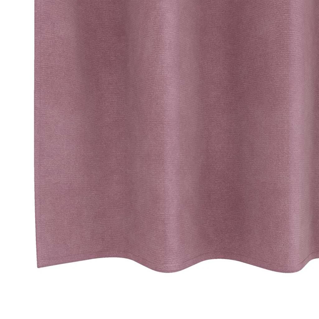 Zatemnitvene zavese 2 kos Temno roza 140 x 175 cm Žamet - slika 6