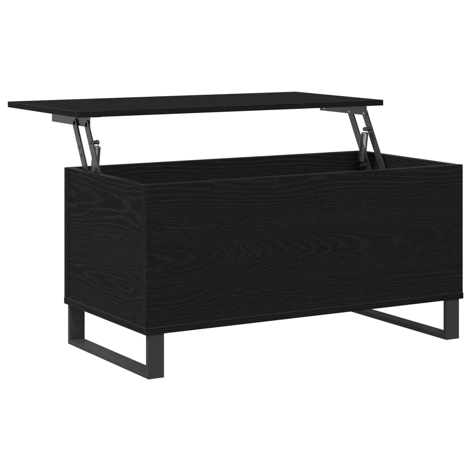 Klubska miza Črna Orehovina 90 x 44,5 x 45 cm Inženirski les - slika 3
