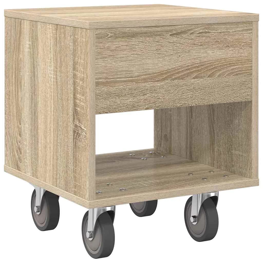 Nočna omarica Sonoma hrast 40,5 x 40 x 48 cm Inženirski les - slika 8