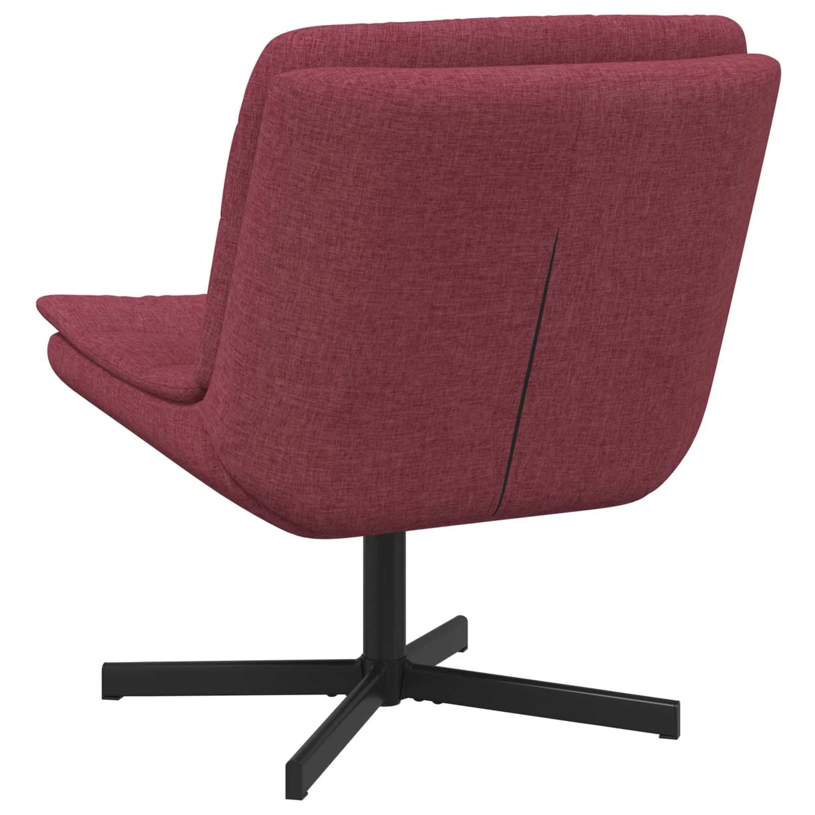 Vrtljiv stol Vinorodna rdeča 63 x 75 x 76 cm blago - slika 4