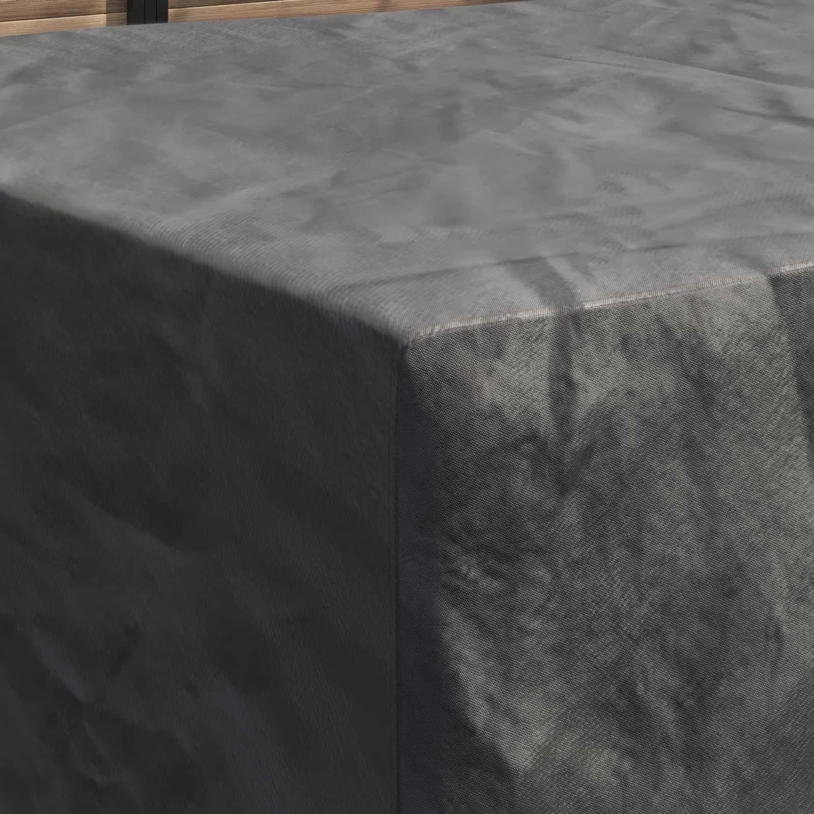 Prevleka za pohištvo Enobarvno Črna 270 x 180 x 90 cm 420D - slika 3