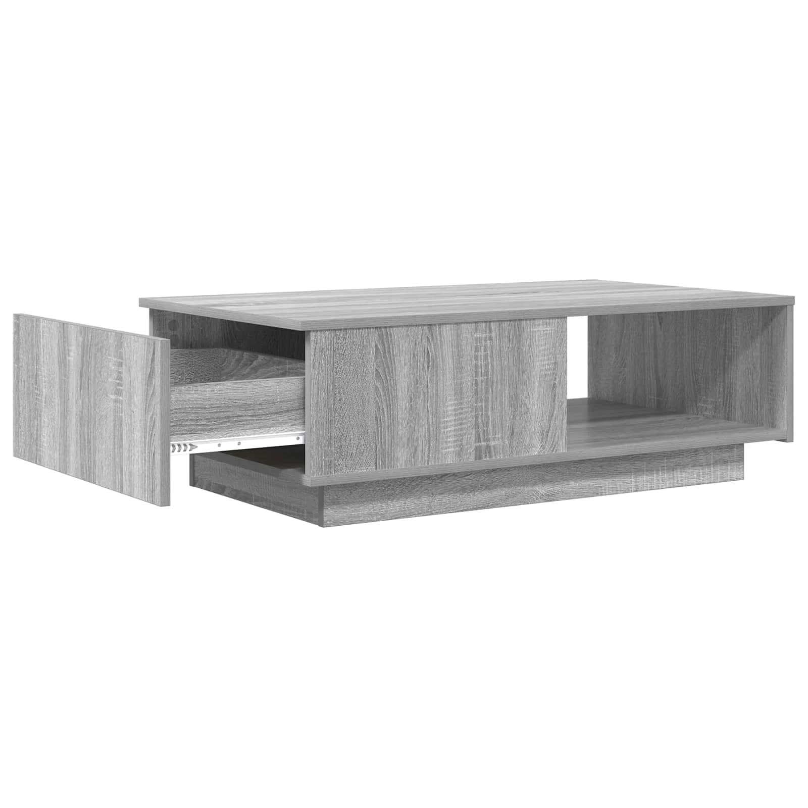 Klubska miza Siva Sonoma 95 x 55 x 31 cm Inženirski les - slika 5