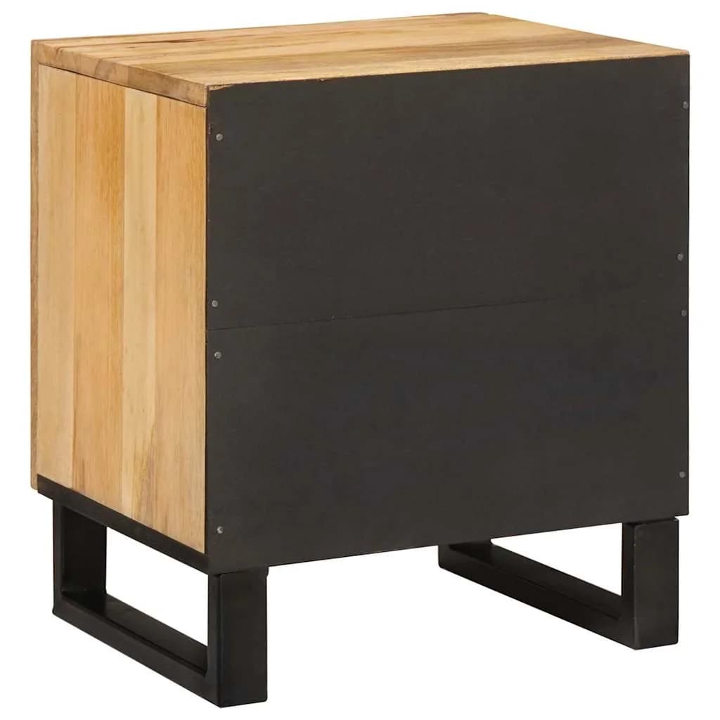 Nočna omarica 2 kos Naravna 40 x 33 x 46 cm - slika 7