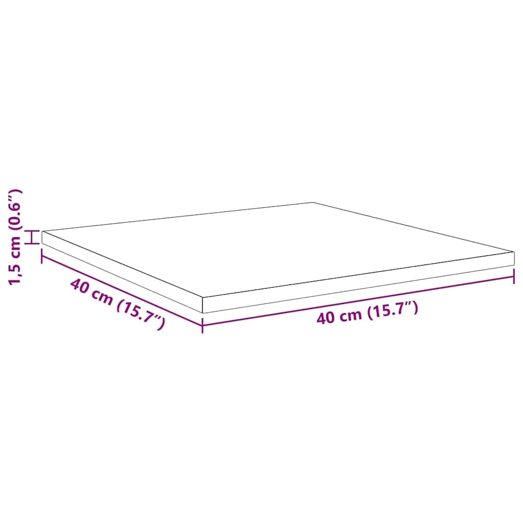 Polica za knjige 3 nivojev 4 kos 40 x 40 x 1,5 cm Rjava - slika 11