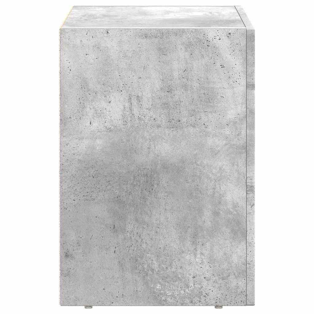 Nočna omarica ELST Betonsko siva 40 x 35 x 50 cm Inženirski les - slika 5
