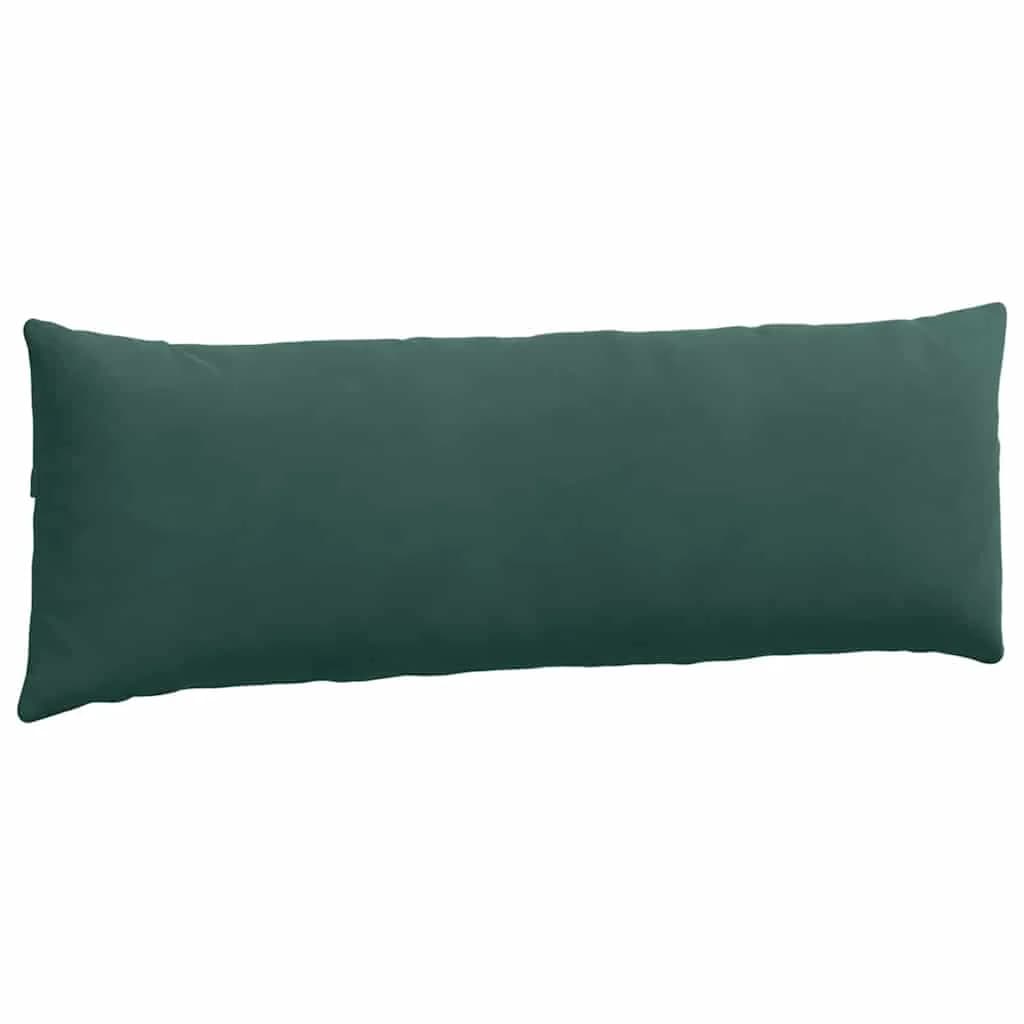Blazine za kavč 2 pcs Temno zelena 120 x 40 cm Žametna tkanina - slika 5