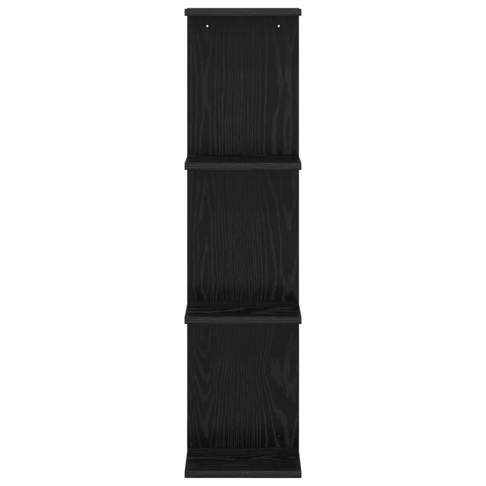 Stenska polica 2 kos Črni hrast 25 x 15 x 100 cm Inženirski les - slika 4