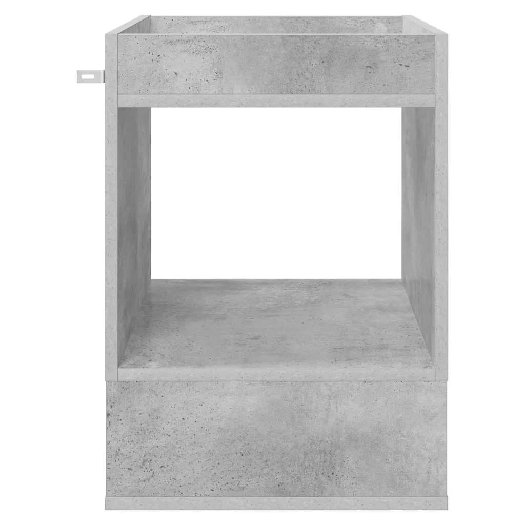 Stranska miza Betonsko siva 40 x 40 x 56 cm Inženirski les - slika 5