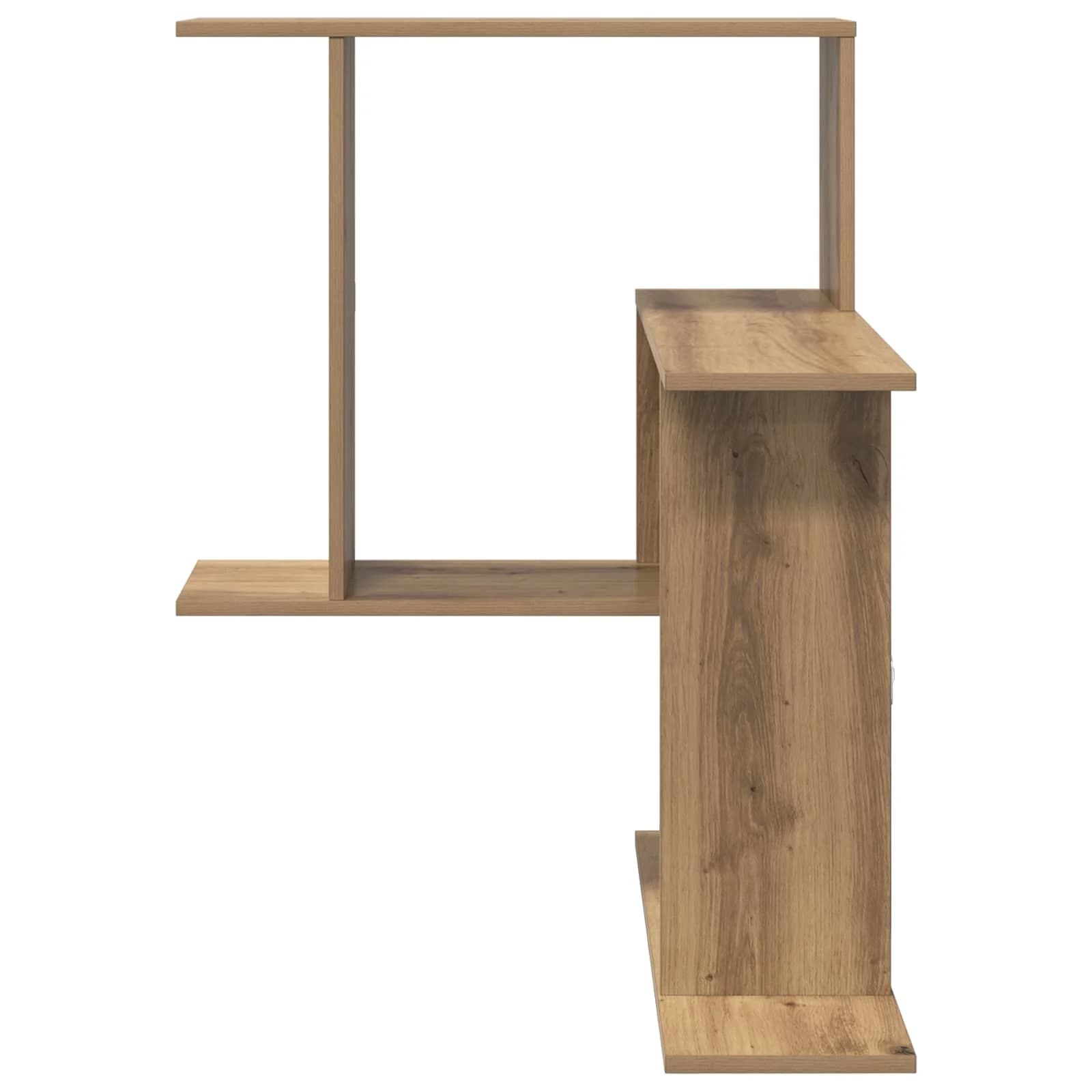 Stenska polica Artisan hrast 67 x 67 x 87 cm Inženirski les - slika 4