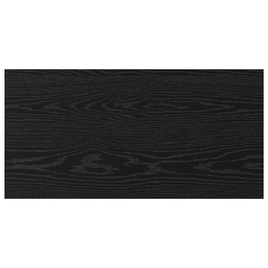 Polica za knjige 3 nivojev 4 kos 80 x 40 x 1,5 cm Črna - slika 8