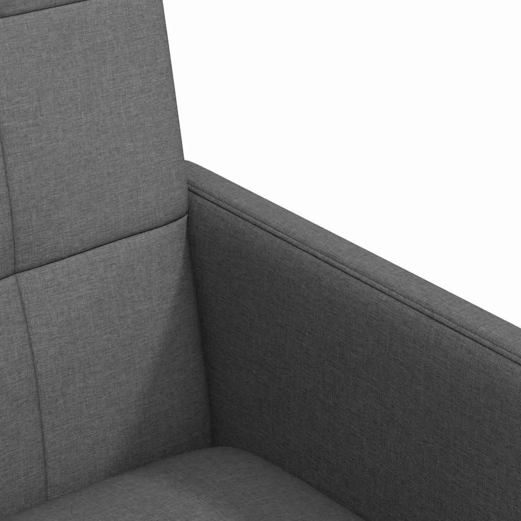 Jedilni stoli s kolesi 2 kos blago Temno siva 58 x 65 x 94 cm - slika 7