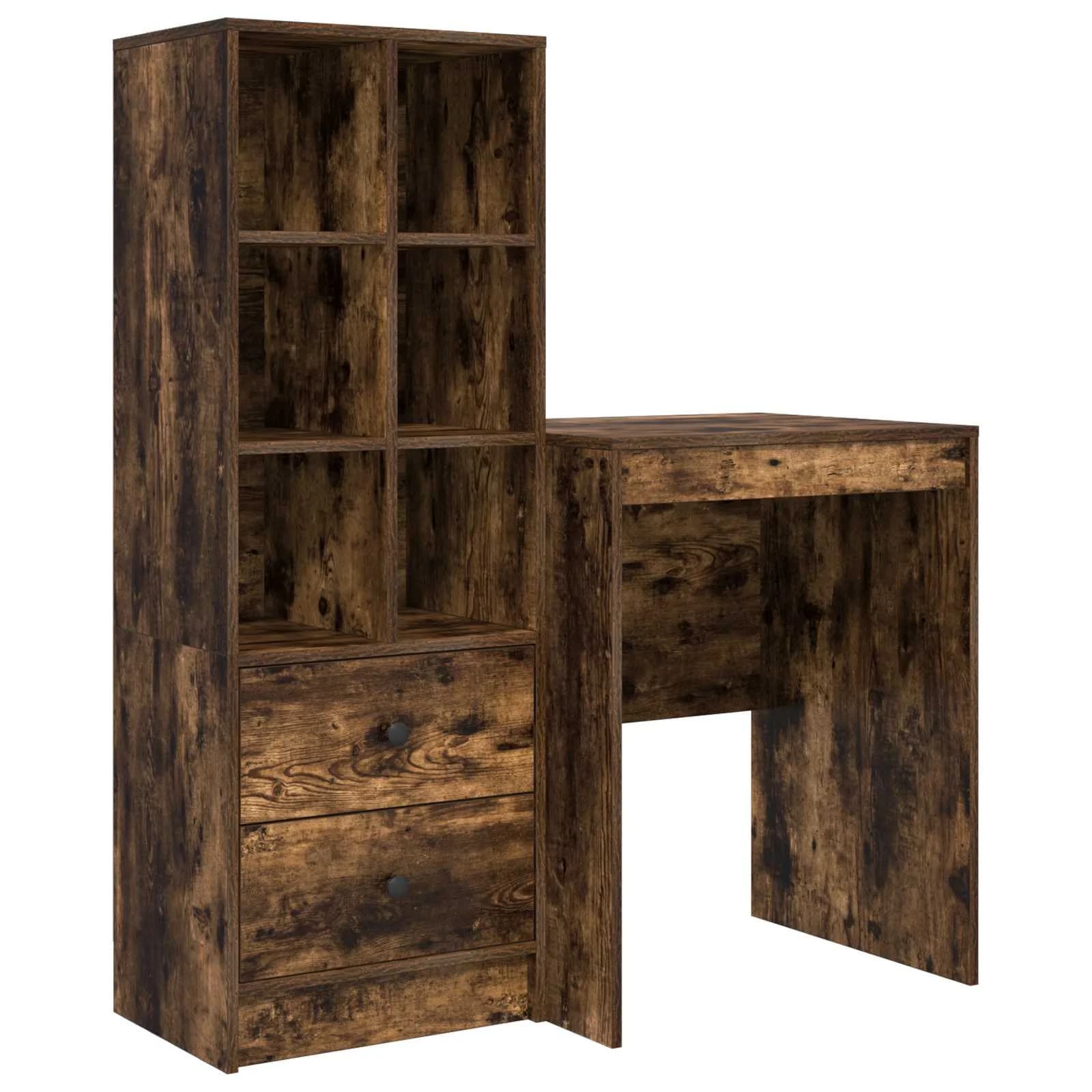 Miza Dimljeni oreh 105,5 x 50 x 127 cm 2 kos - slika 2