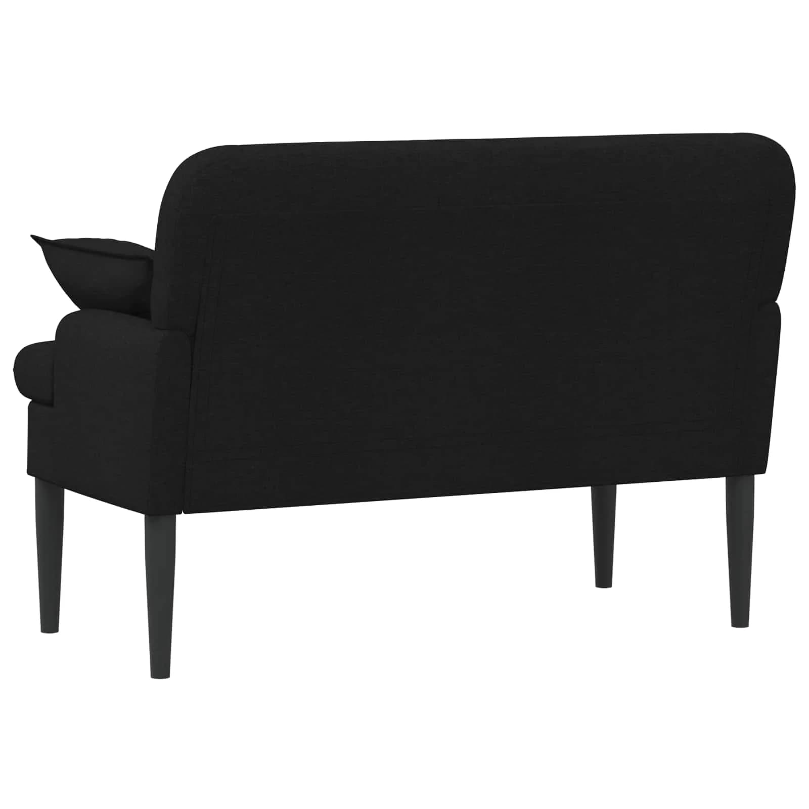 Dvojnica s gumbi Črna 111 x 68 x 80 cm Blago - slika 5