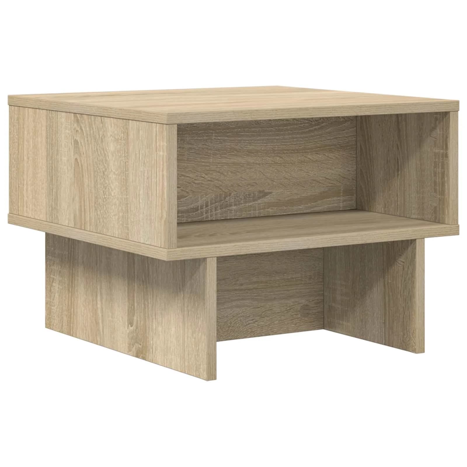 Klubska miza Sonoma hrast 48 x 46 x 35 cm Inženirski les - slika 7