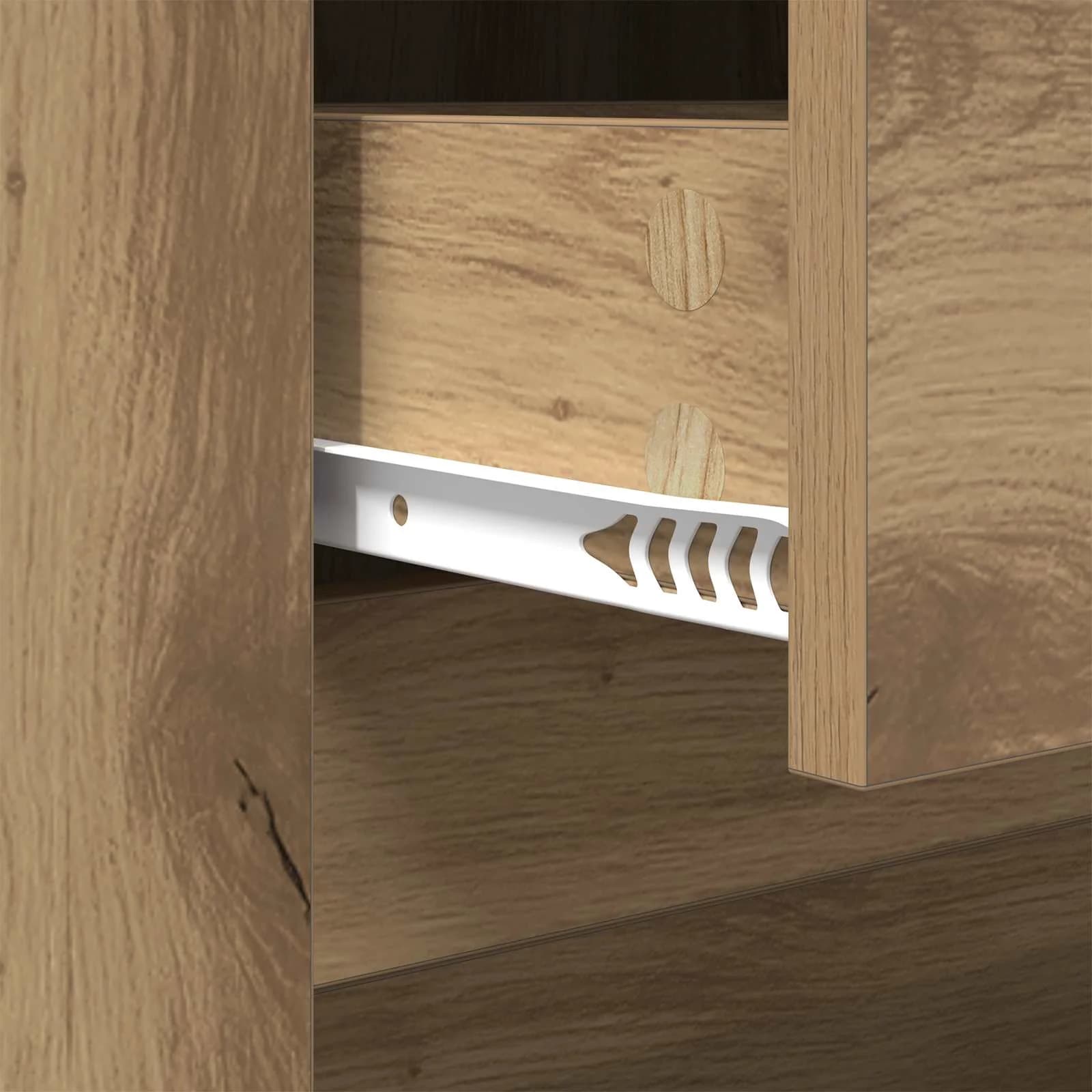Klubska miza Umetni hrast 102 x 44,5 x 50 cm Inženirski les - slika 9