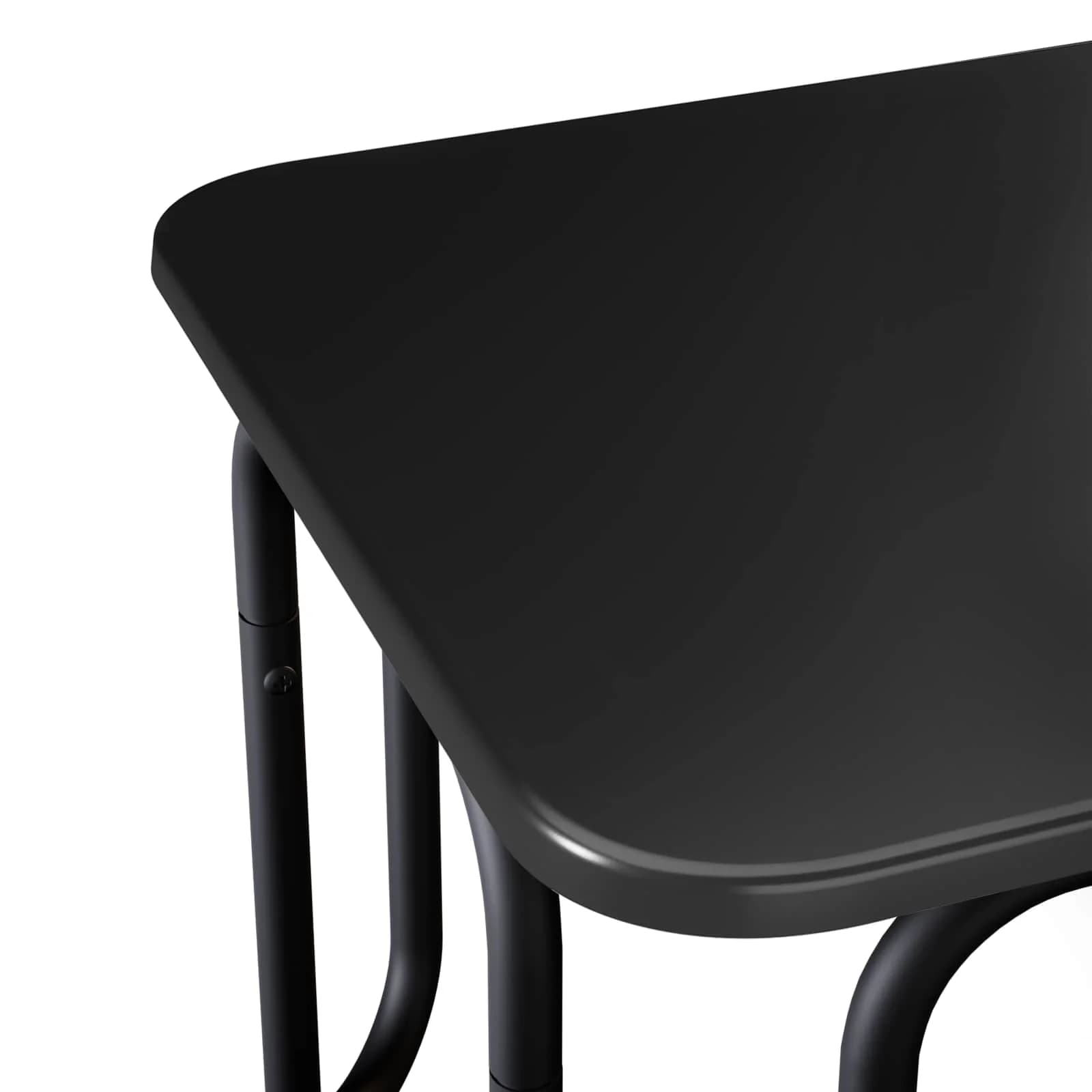 Klubska miza Črna 100 x 50 x 45 cm Inženirski les - slika 5
