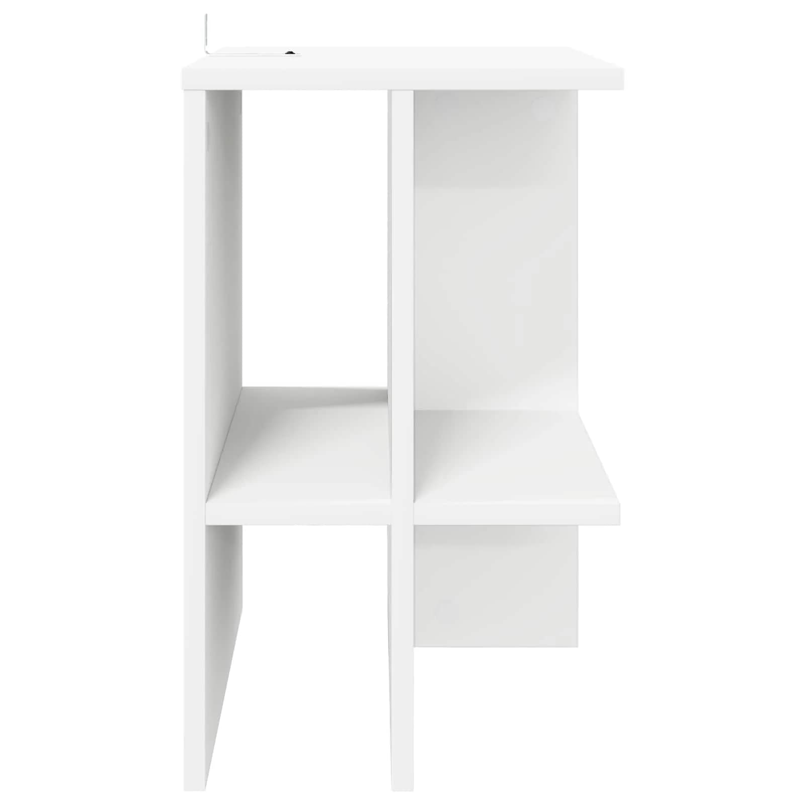 Klubska miza Bela 40 x 30 x 49 cm Inženirski les - slika 5