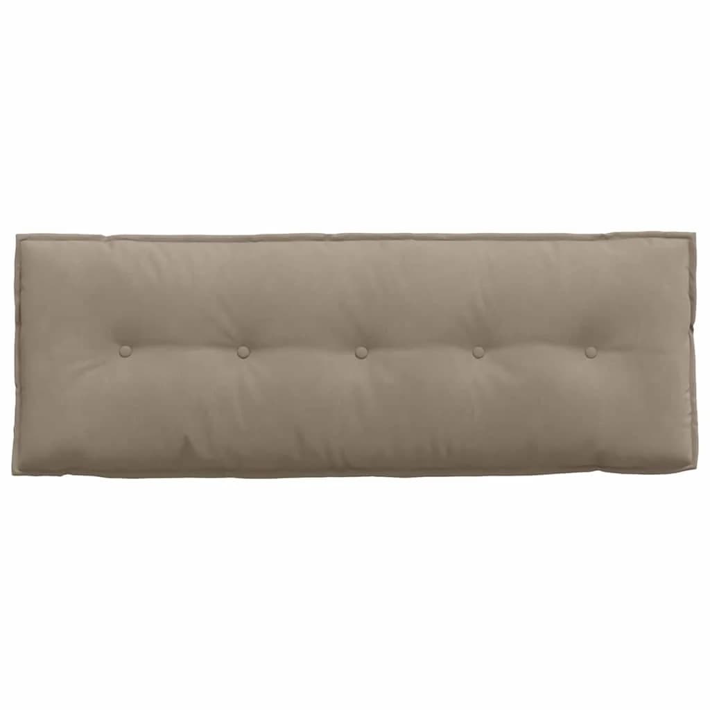 Poglavni vzglavnik Taupe 140 x 50 cm Mikrofiber tkanina - slika 6