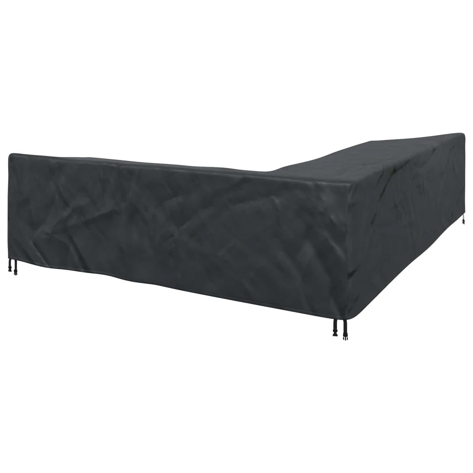 Prevleka za pohištvo Črna 355 x 275 x 80 cm 210D Oxford tkanina - slika 10