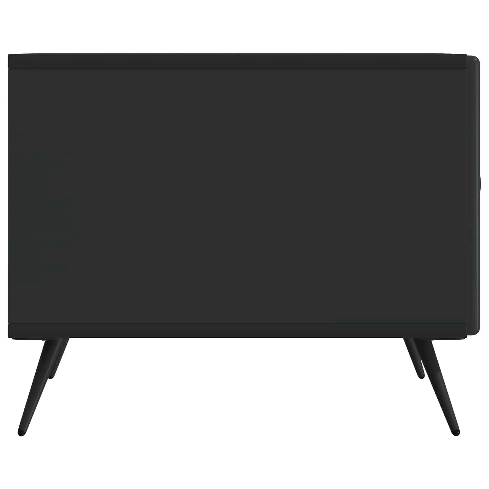 Klubska miza s predalom Črna 49 x 50 x 40 cm Inženirski les - slika 6