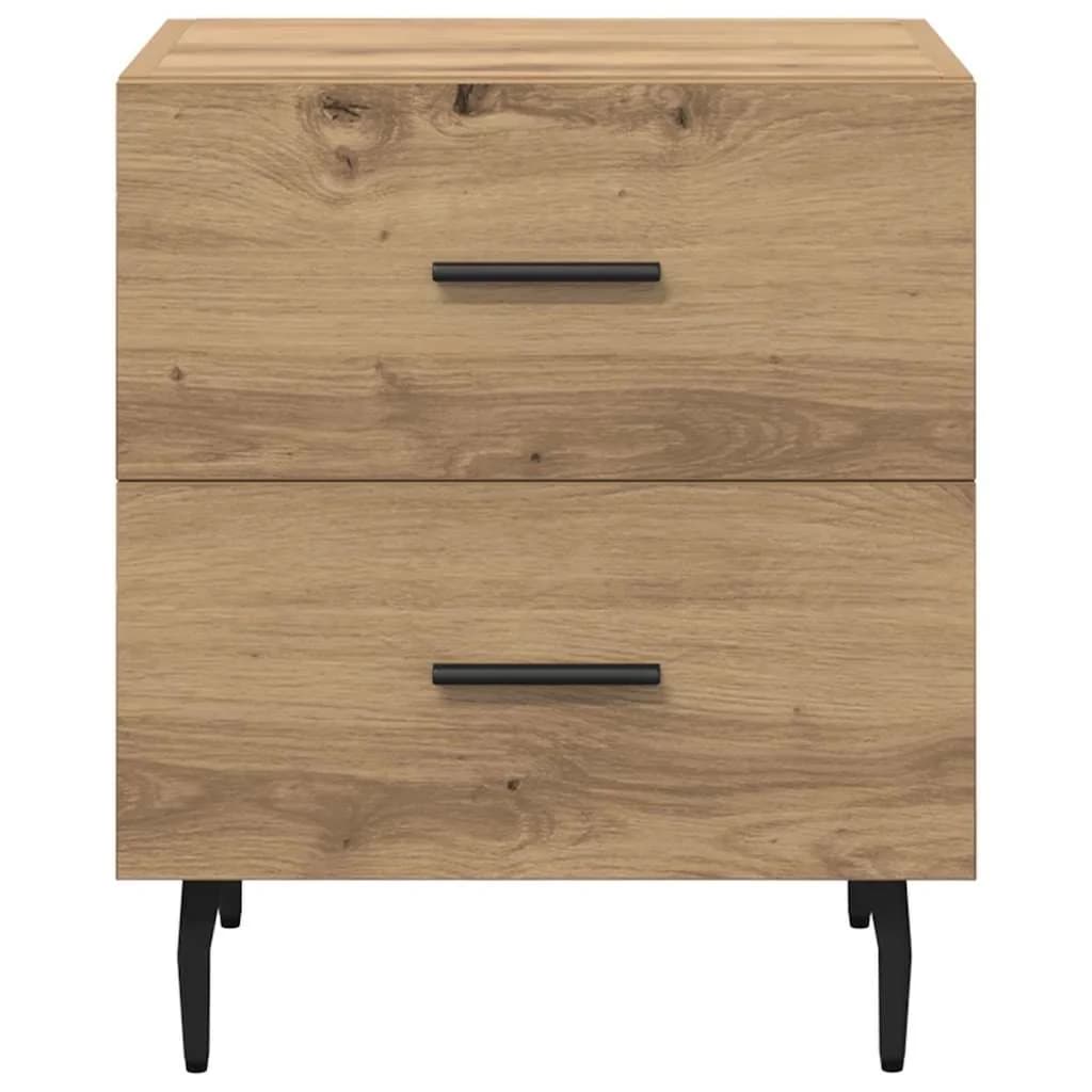 Nočna omarica 2 kos Umetni hrast 40 x 35 x 47,5 cm - slika 7