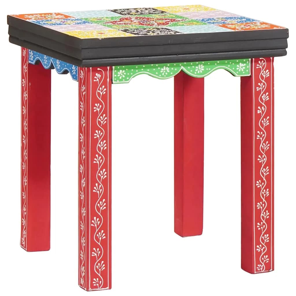 Kvadratna miza 3 kos večbarvno 50 x 50 x 50 cm - slika 2
