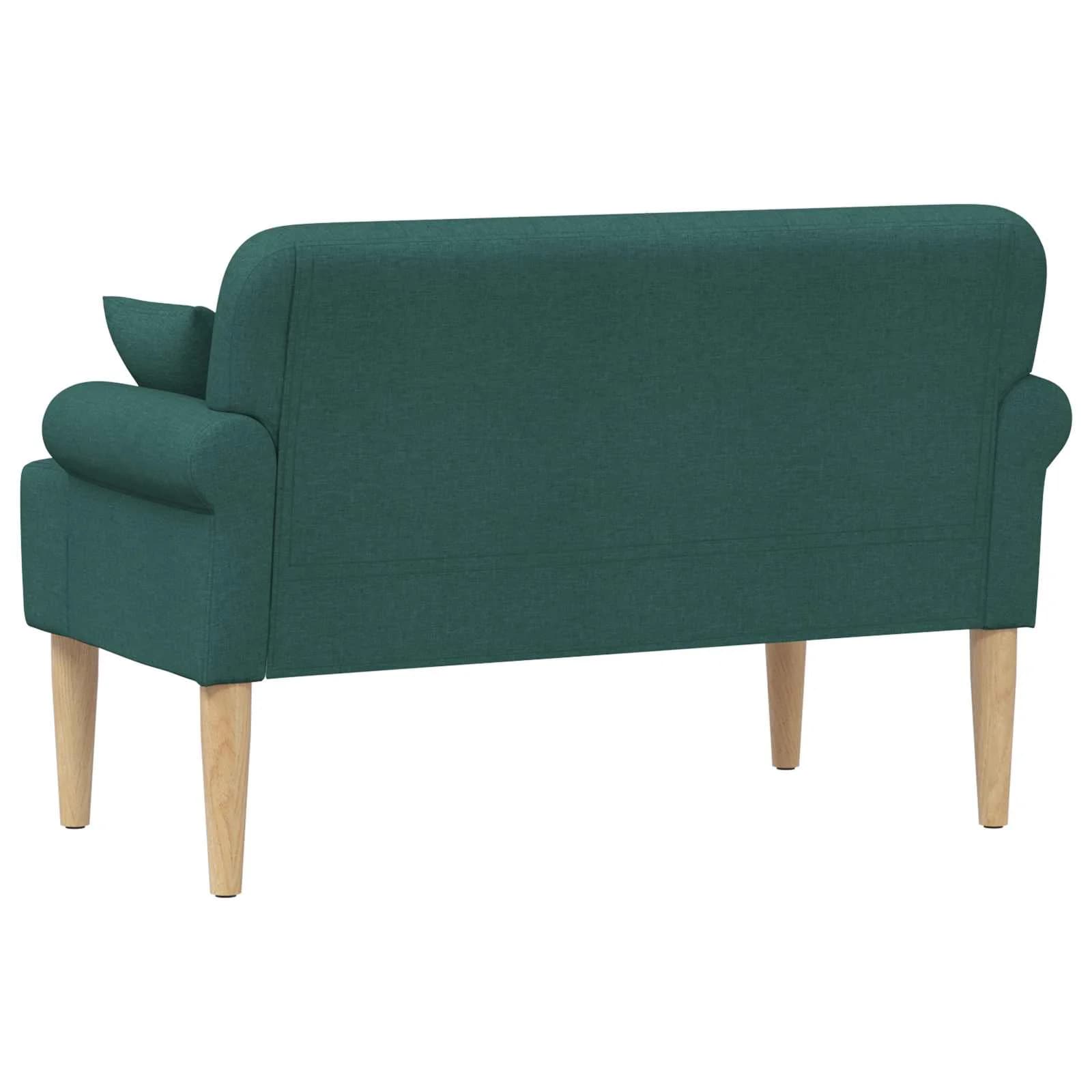 Dvojnica s gumbi Temno zelena 120 x 65 x 79 cm Blago - slika 5