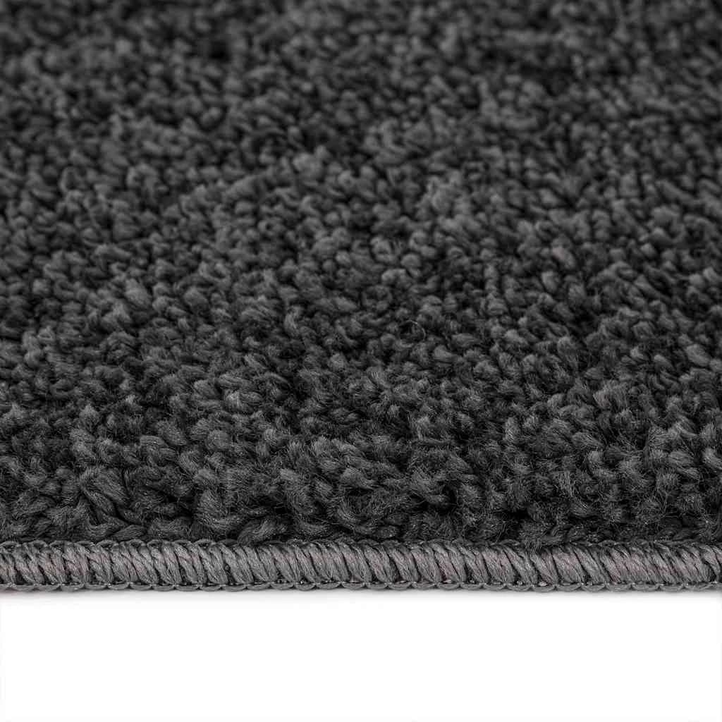 Antiskluzna Shaggy Preproga Temno siva 120 x 120 cm PP - slika 6