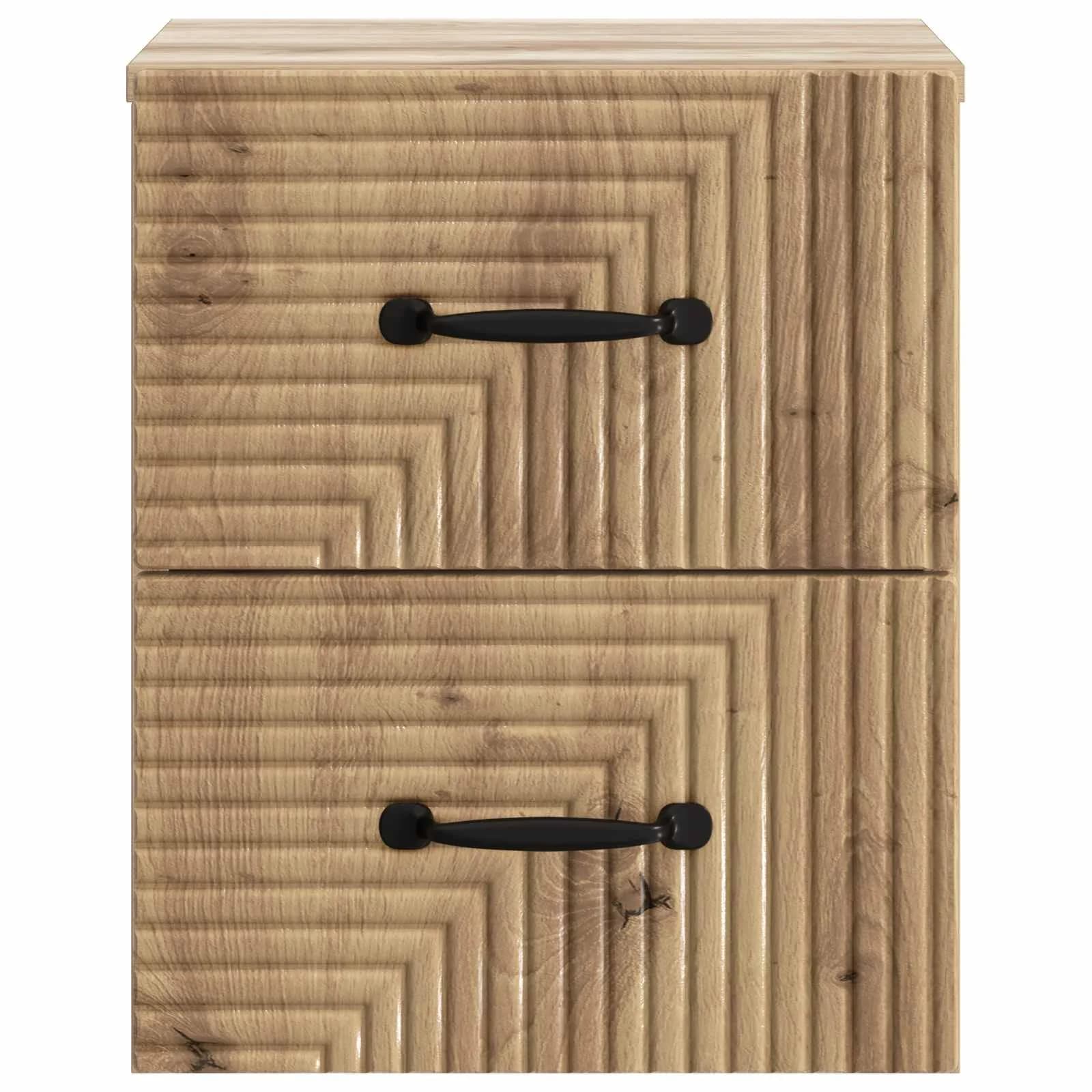 Stenski nočni omarici 2 kos Artisan hrast 34,5 x 33 x 40 cm - slika 7
