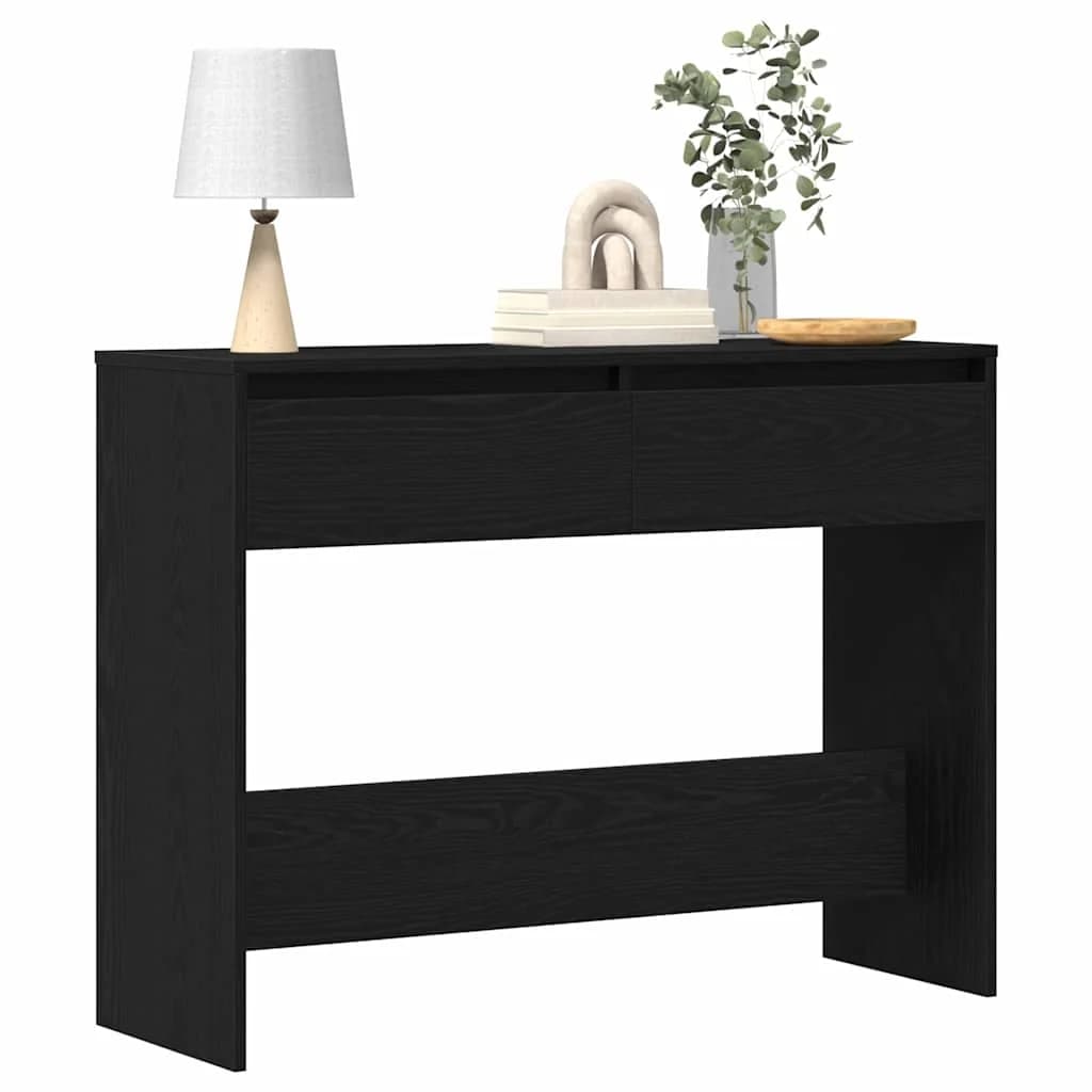 Konzolna miza Črna Orehovina 100 x 35 x 76,5 cm Inženirski les - slika 3