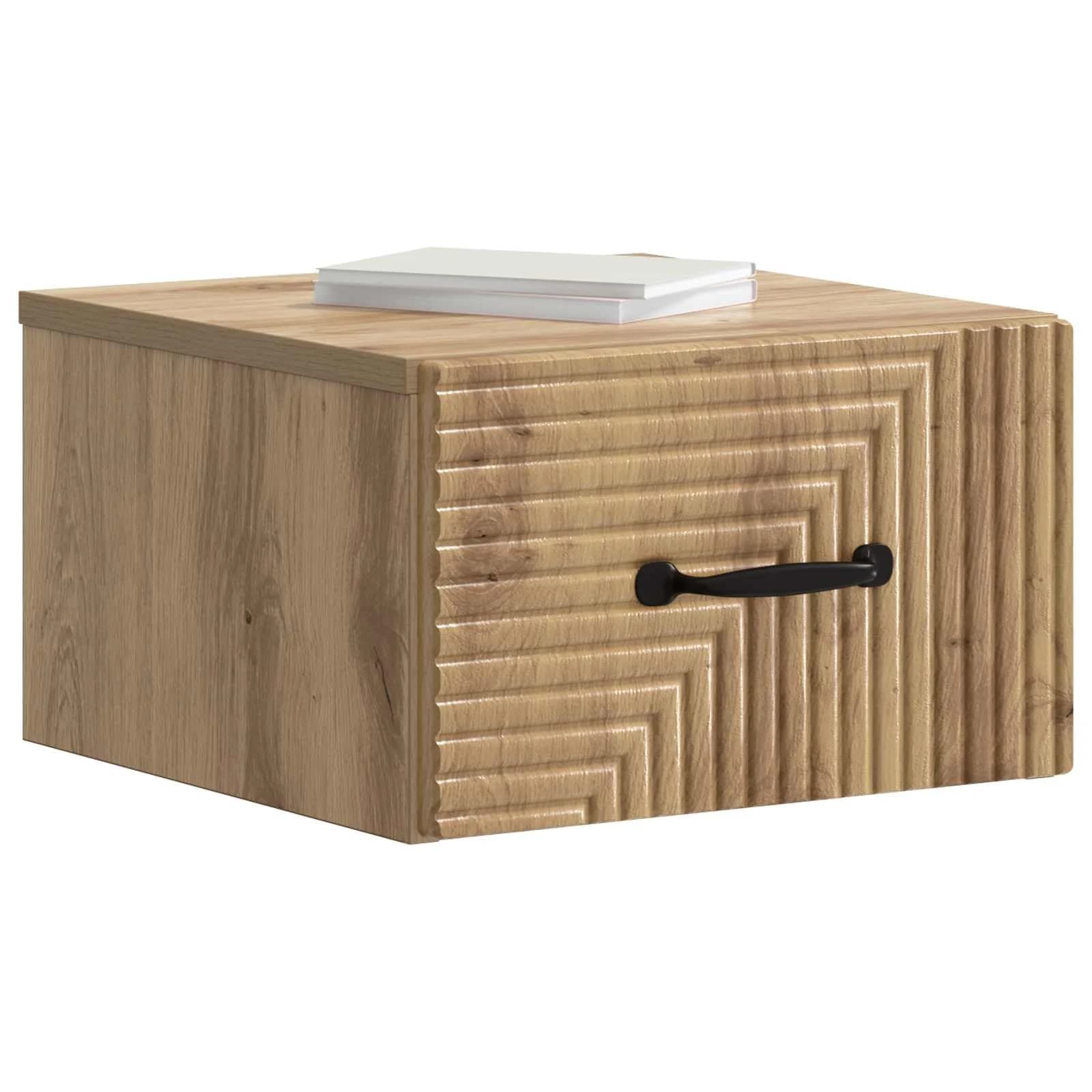 Stenski nočni omarici 2 kos Artisan hrast 34,5 x 33 x 20 cm - slika 3