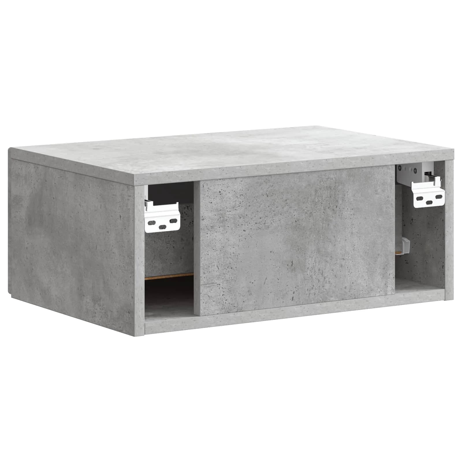 Stenski nočni omarici 2 kos Betonsko siva 49 x 34,5 x 20 cm - slika 9
