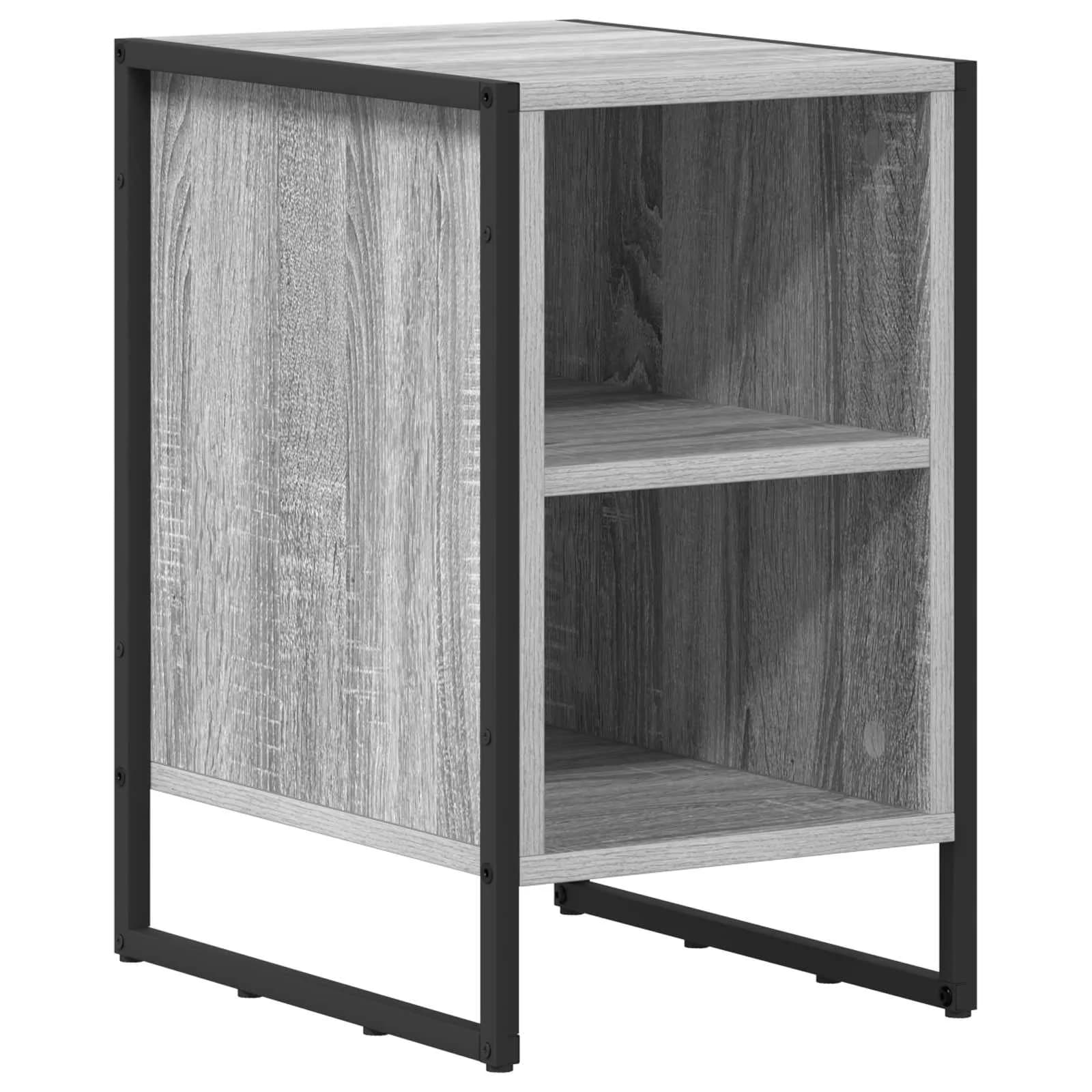 Nočna omarica 2 kos Siva Sonoma 39,5 x 30 x 50 cm - slika 5