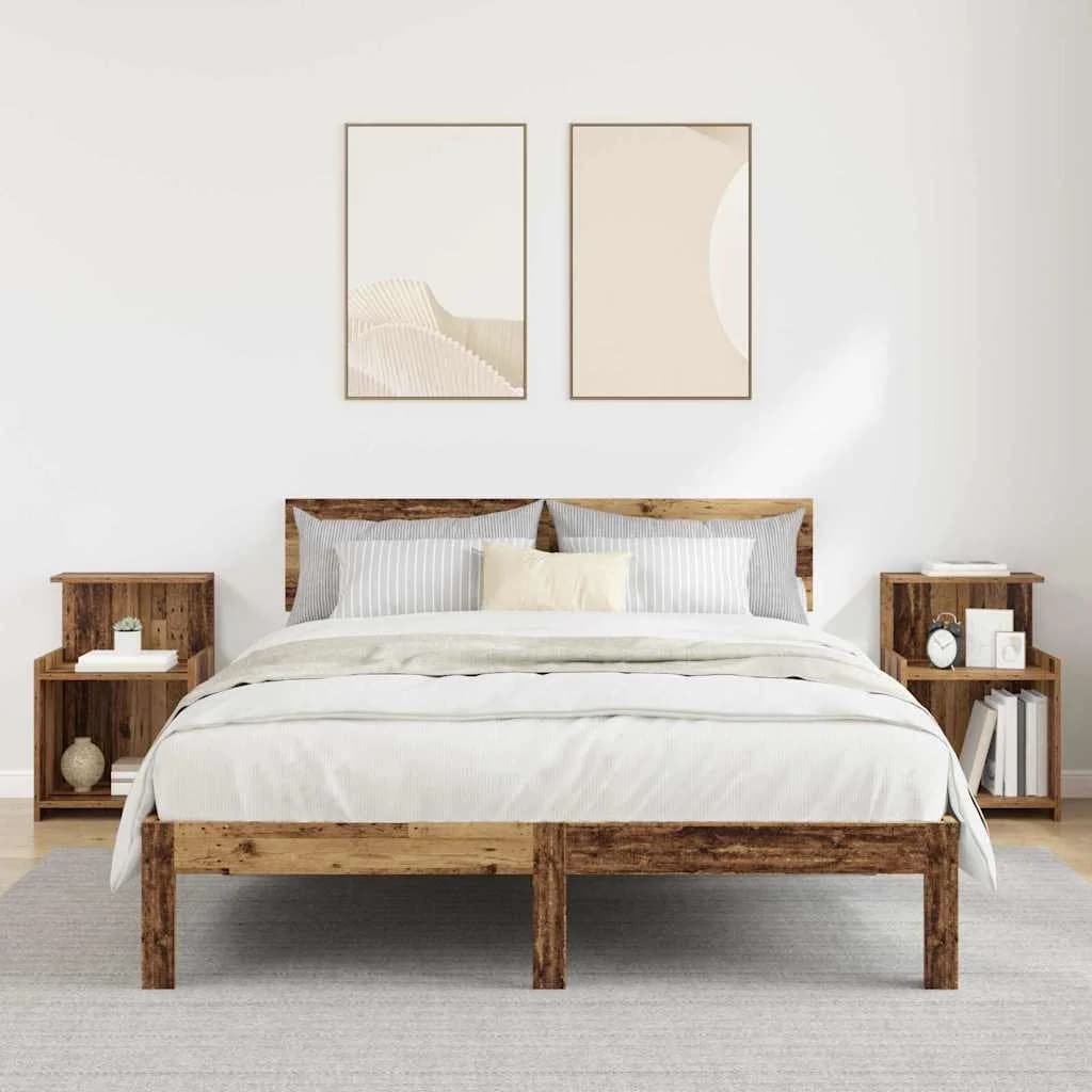 Nočna omarica 2 kos Star les 40 x 35 x 60 cm Inženirski les