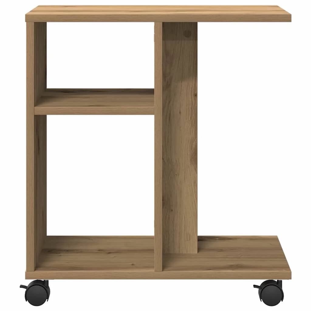 Stranska miza artisan hrast 50 x 30 x 55 cm Inženirski les - slika 6