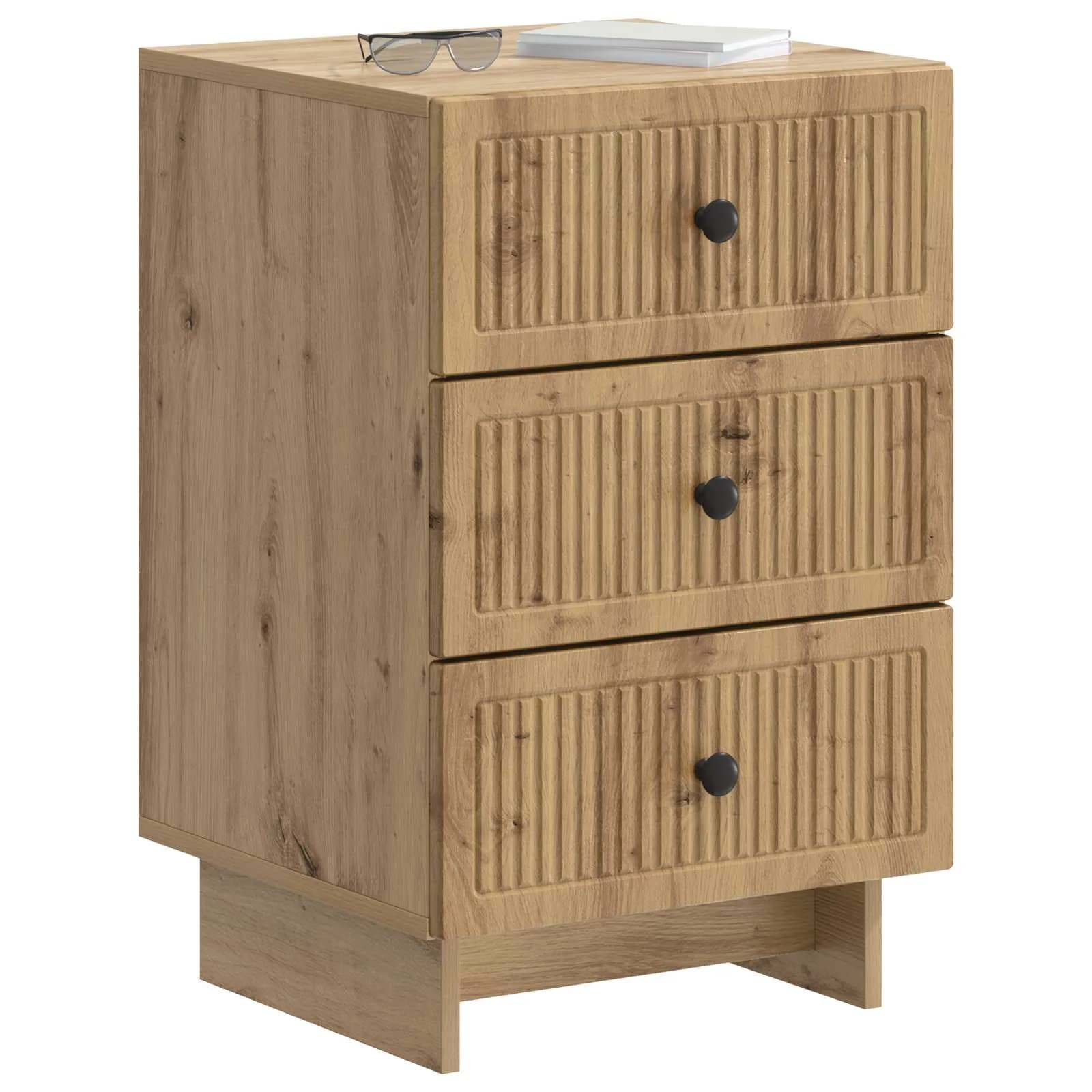 Nočna omarica Artisan hrast 43 x 41 x 66,5 cm Inženirski les - slika 3