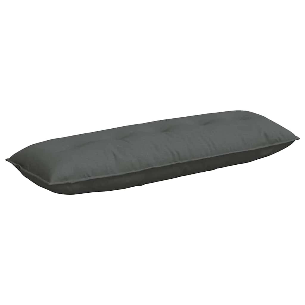 Poglavni vzglavnik Temno siva 140 x 19 x 50 cm blago - slika 2