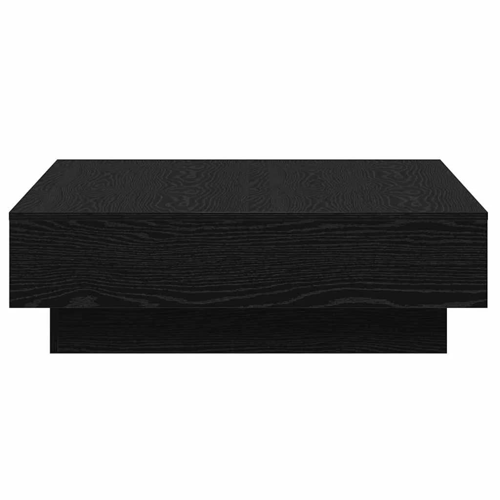 Klubska miza Črna Orehovina 90 x 90 x 28 cm Inženirski les - slika 6