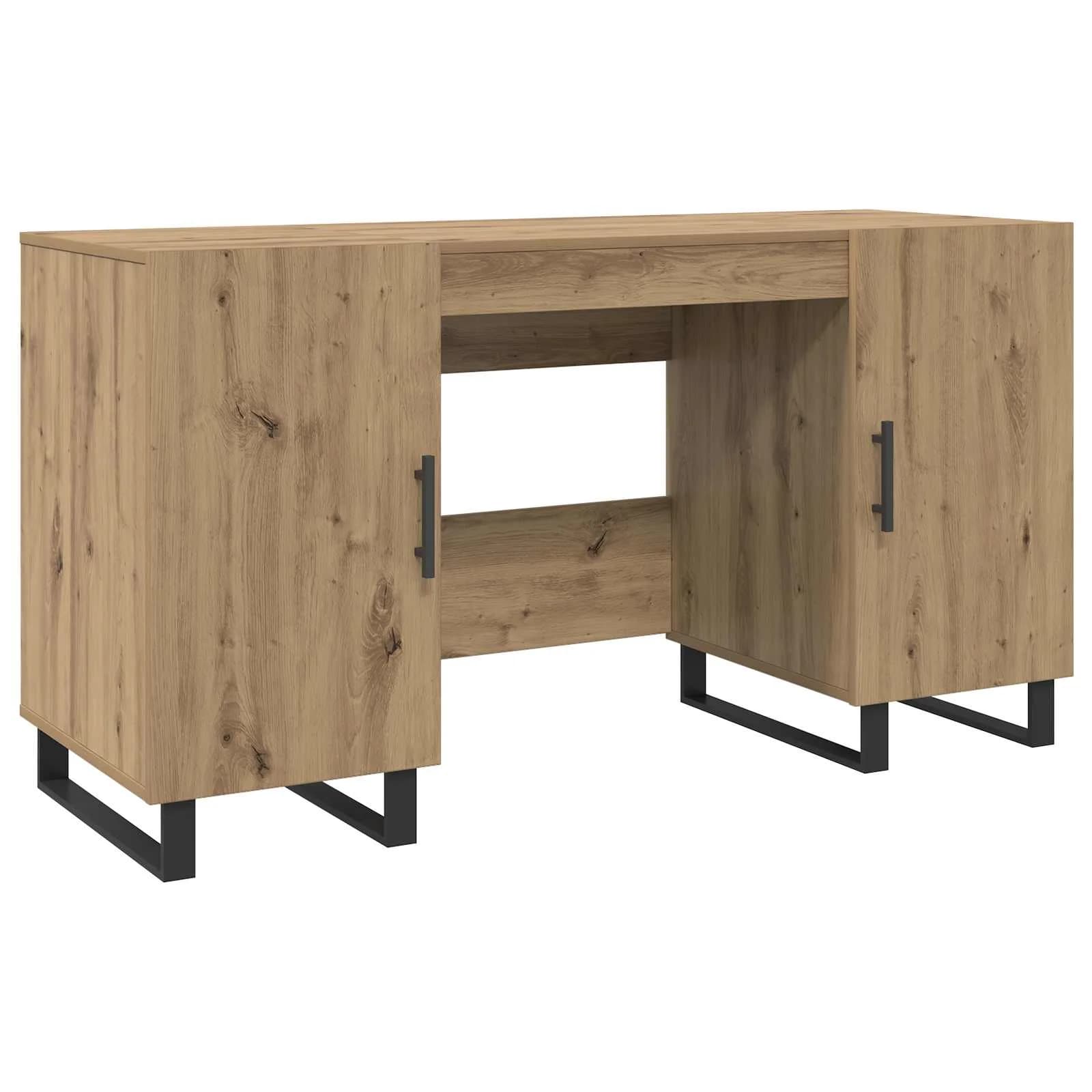 Miza artisan hrast Inženirski les 140 x 50 x 75 cm - slika 2