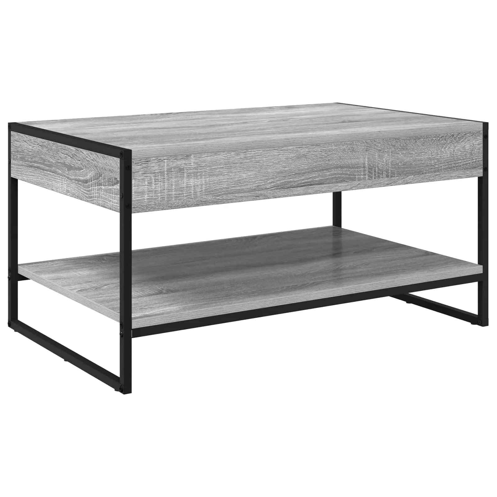 Klubska miza Siva Sonoma 80 x 50 x 40 cm Inženirski les - slika 2