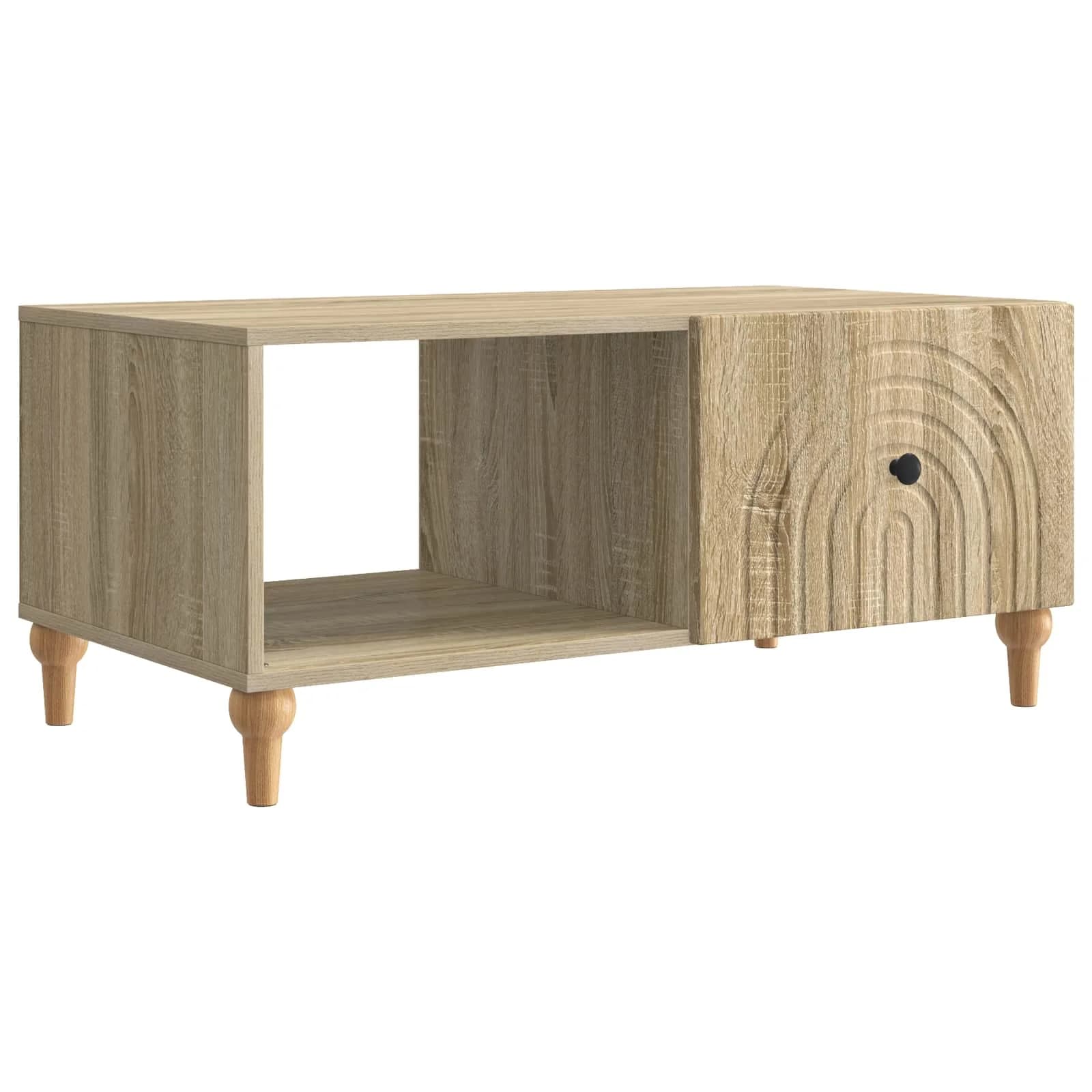 Klubska miza Sonoma hrast 90 x 50 x 40 cm Inženirski les - slika 2