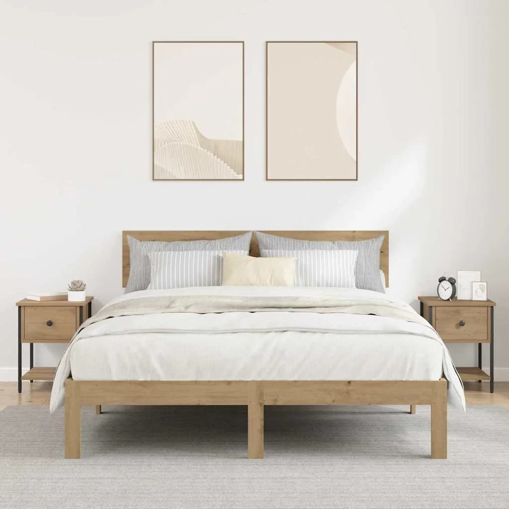 Nočna omarica 2 kos Umetni hrast 34 x 35,5 x 45 cm - slika 4