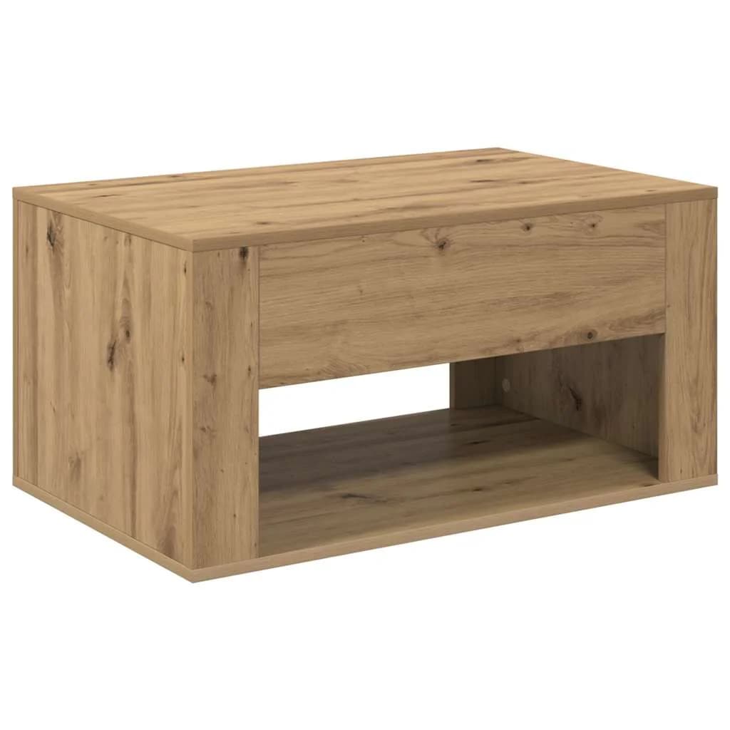 Klubska miza Umetni hrast 80 x 50 x 40 cm Inženirski les - slika 8